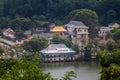 Aerial view of Temple of the Sacred Tooth Relic in Kandy, Sri Lan Royalty Free Stock Photo