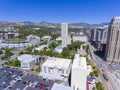 Temple Square aerial view, Salt Lake City, Utah, USA Royalty Free Stock Photo