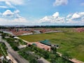 Aerial view of Tengah forest development Royalty Free Stock Photo