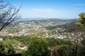 Aerial view of Tenoes at Sanctuary of Bom Jesus do Monte - Braga, Portugal Royalty Free Stock Photo