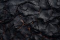 Aerial view of the texture of a solidifying lava field, close-up