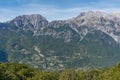 Aerial view of Theth village in Albania