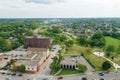 Aerial view of Thorold, Ontario, Canada on spring day Royalty Free Stock Photo