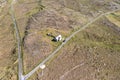 Aerial view of the Thorr National School in Meencorwick by Crolly, County Donegal - Ireland