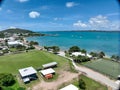 Aerial view of Thursday island in tories straight