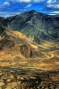 Aerial view of Tibet Royalty Free Stock Photo