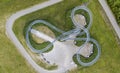 Aerial view of Tiger and Turtle Magic Mountain in Duisburg