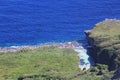 Aerial view of Tinian coast