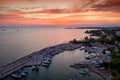 Aerial view to the Athens Riviera coast, Greece Royalty Free Stock Photo