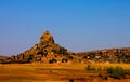 Aerial view to basotho holy mountain, symbol of Lesotho near Maseru, Lesotho