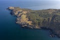 Aerial view to beautiful rocky coast