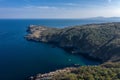 Aerial view to beautiful rocky coast