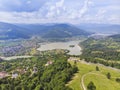 Aerial view to Bistrita valley