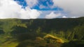 Aerial view to Caldeira do Faial, Faial island, Azores, Portugal