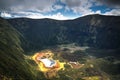 Aerial view to Caldeira do Faial, Faial island, Azores, Portugal