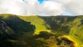 Aerial view to Caldeira do Faial, Faial island, Azores, Portugal