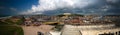 Aerial view to Coenraadsburg fortress from the roof of Elmina castle, Ghana