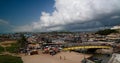 Aerial view to Coenraadsburg fortress from the roof of Elmina castle, Ghana