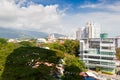 Aerial view to the Georgetown city, Penang, Malaysia Royalty Free Stock Photo