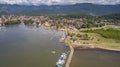 Aerial view to historic town Paraty and harbour, Brazil, Unesco World Heritage Royalty Free Stock Photo