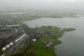 Aerial view to Iceland seacoast Royalty Free Stock Photo