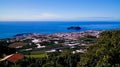 Aerial view to Islet of Vila Franca do Campo ,Sao Miguel, Azores, Portugal Royalty Free Stock Photo