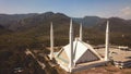 Aerial View to the Main Faisal Mosque, Pakistan Royalty Free Stock Photo