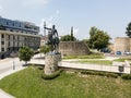 Aerial view to Monument of King Erekle II in Telavi. Kakheti region. Georgia Royalty Free Stock Photo