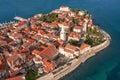 Aerial view to Porec old town, popular travel destination in Istria, Croatia Royalty Free Stock Photo