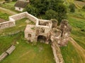 Aerial View To Ruined Castle In Pidzamochok, Ukraine