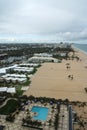 Aerial view to sea beach in Fort Lauderdale, USA Royalty Free Stock Photo