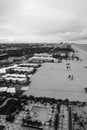 Aerial view to sea beach in Fort Lauderdale, USA Royalty Free Stock Photo