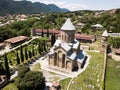 Aerial view to Samtavro Monastery in Mtskheta, Georgia Royalty Free Stock Photo