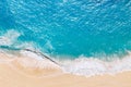 Aerial View To Tropical Sandy Beach And Blue Ocean