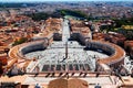Aerial view to Vatican City in Rome Royalty Free Stock Photo