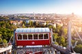 Aerial view to Vienna in Austria from Ferris Wheel Royalty Free Stock Photo