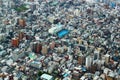 Aerial view Tokyo, Japan. Buildings from top view