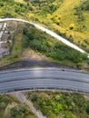 Aerial view of the toll road highway Jamaica