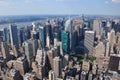 Aerial view of Manhatten from the Empire State Building in New York