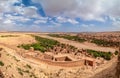 Aerial view from top of Kasbah Ait Ben Haddou