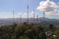 Aerial view on the top of Monkey Hill in Phuket Royalty Free Stock Photo