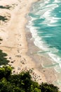 Aerial view from the top of Morro das Aranhas, Praia do Santinho, FlorianÃÂ³polis, Brazil