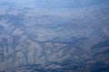 Aerial view from top of snow Himalayan mountain Royalty Free Stock Photo