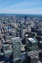 Aerial View of Toronto City Centre, Canada from CN Tower Royalty Free Stock Photo