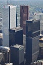 Aerial View of Toronto City Centre, Canada from CN Tower Royalty Free Stock Photo