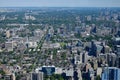 Aerial View of Toronto City Centre, Canada from CN Tower Royalty Free Stock Photo