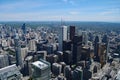 Aerial View of Toronto City Centre, Canada from CN Tower Royalty Free Stock Photo