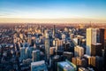 Aerial View of Toronto City - Toronto, Ontario, Canada Royalty Free Stock Photo