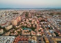 Aerial view Torrevieja cityscape at sunset. Costa Blanca. Spain Royalty Free Stock Photo