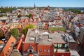 Aerial view of Torun Old town panorama, Poland Royalty Free Stock Photo